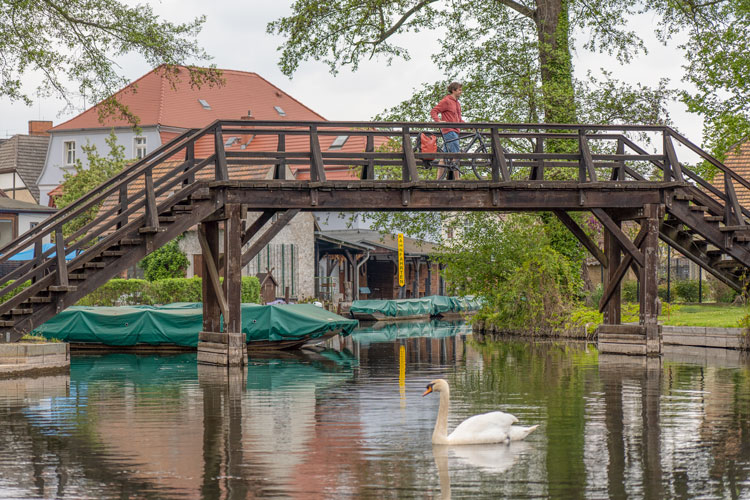 Im Spreewald sollte man sich auf einige Brückenüberquerungen einstellen.